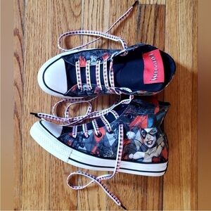 Converse Chuck Taylor All Star High x DC Comics Harley Quinn EUC